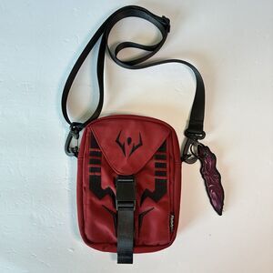 Jujutsu Kaisen Sukuna Red Black Crossbody Bag Satchel Buckle Purse Anime Gift